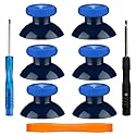 TOMSIN Replacement Thumbsticks for Xbox One Controllers, Original Joysticks for Xbox One S (6 Pcs) (Blue)