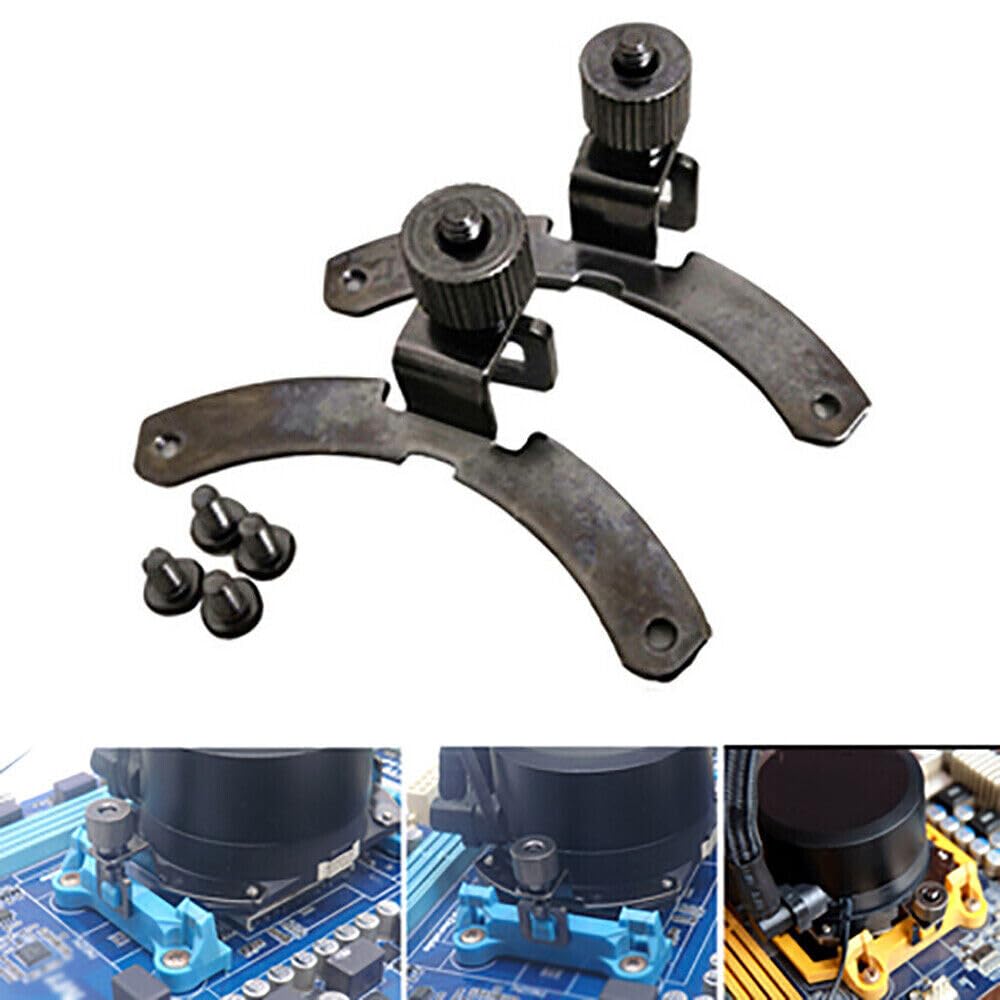 2X Buckle Kit Mounting Bracket Screw Installation Fixing Buckle Holder Replacement Compatible with Cooler Master B120 240 360 AMD AM4