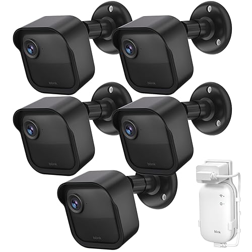 Blink Outdoor Camera Wall Mount Compatible with 2K+ & 4th Gen,3 Pack Weatherproof Protective Housing,360 Degree Adjustable with Blink Sync Module Core