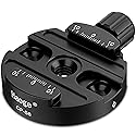 Haoge CP-58 58mm Screw Knob Quick Release Clamp Adapter Mount for Quick Release QR Plate Camera Tripod Ballhead Monopod Ball Head Fit Arca Swiss