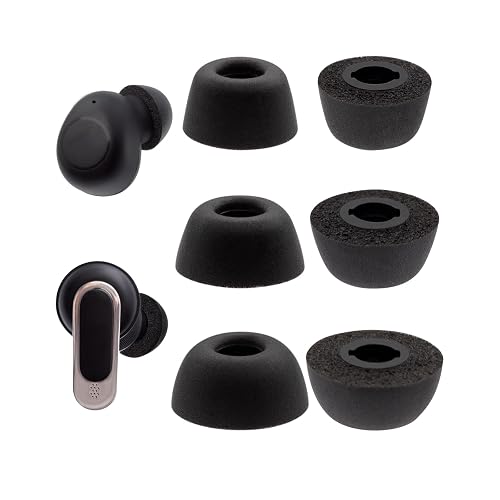 Replacement Ear Tips for JBL Vibe Buds/Tour Pro 2 / Tour Pro 3 Earbuds, Memory Foam Tips Compatible with JBL Live Pro 2 / Live Free 2 Earbuds, 3 Pairs