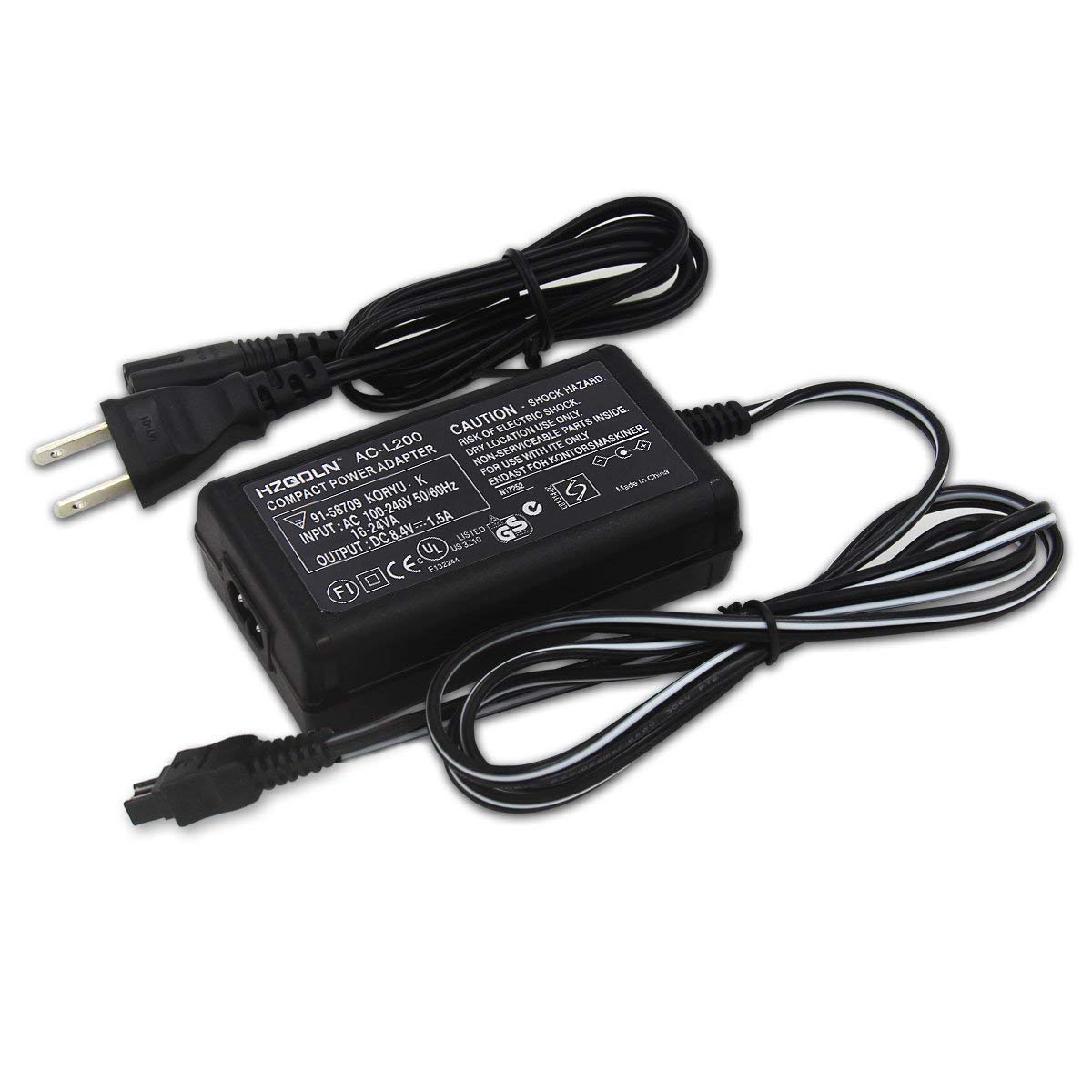 AC Power Adaptor Charger Compatible with Sony DCR-DVD92, DCR-DVD103, DCR-DVD203, DCR-DVD403, DCR-DVD803 DVD Handycam Camcorder