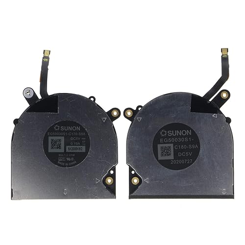 Replacement CPU&GPU Cooling Fan for DELL XPS 13 7390 2-in-1 0VDFK8 EG50030S1-C170-S9A EG50030S1-C180-S9A