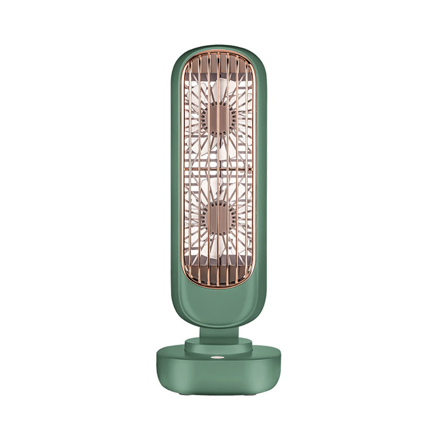 YWangQiang Double Leaf Tower Fan Mini Small Fan Desktop Small Fan Vertical Portable Charging USB Electric Fan for Office Living Room Fans (Color :)