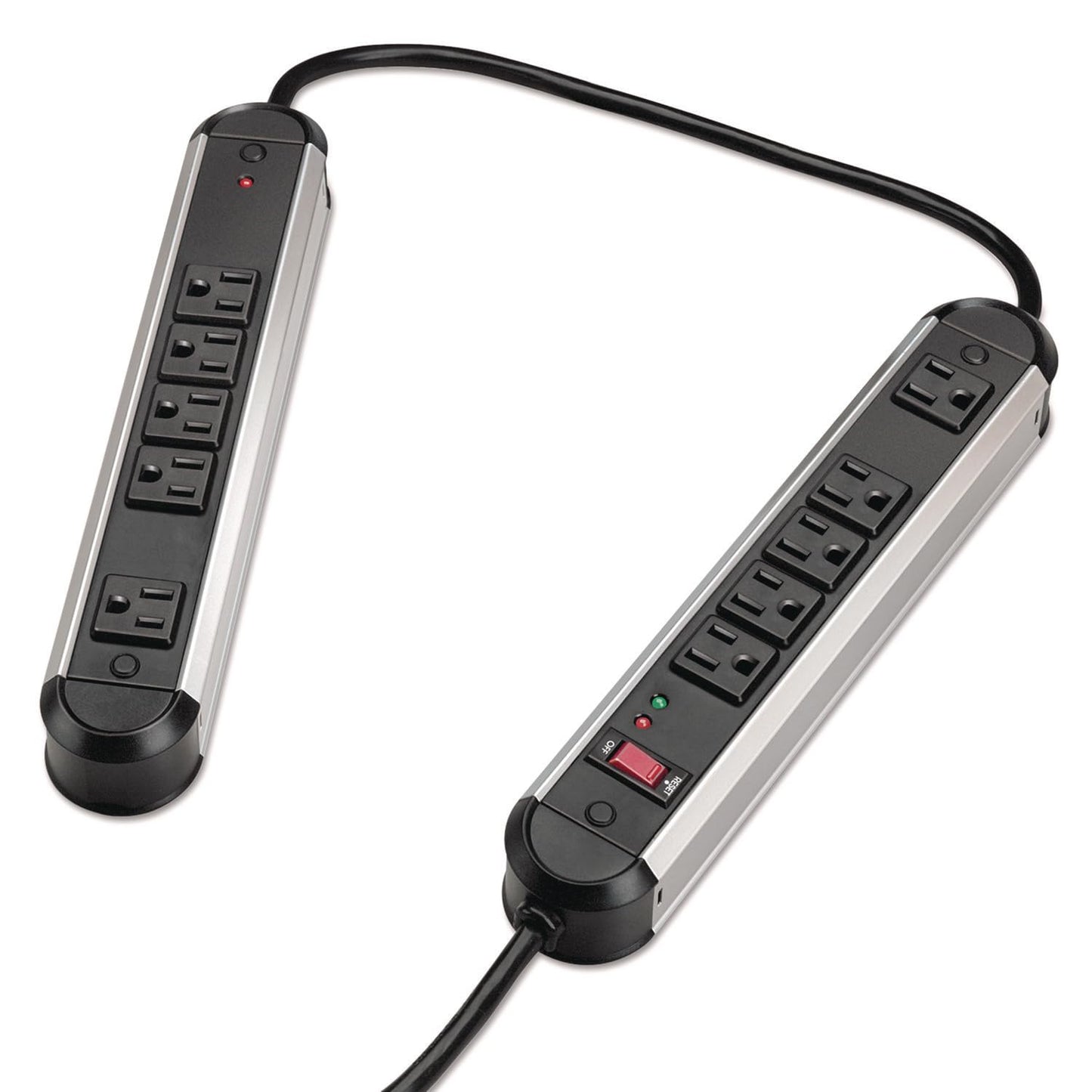 Fellowes 99082 Surge Protector,1250 Joules,10 Outlets,6-Ft Cord,Black