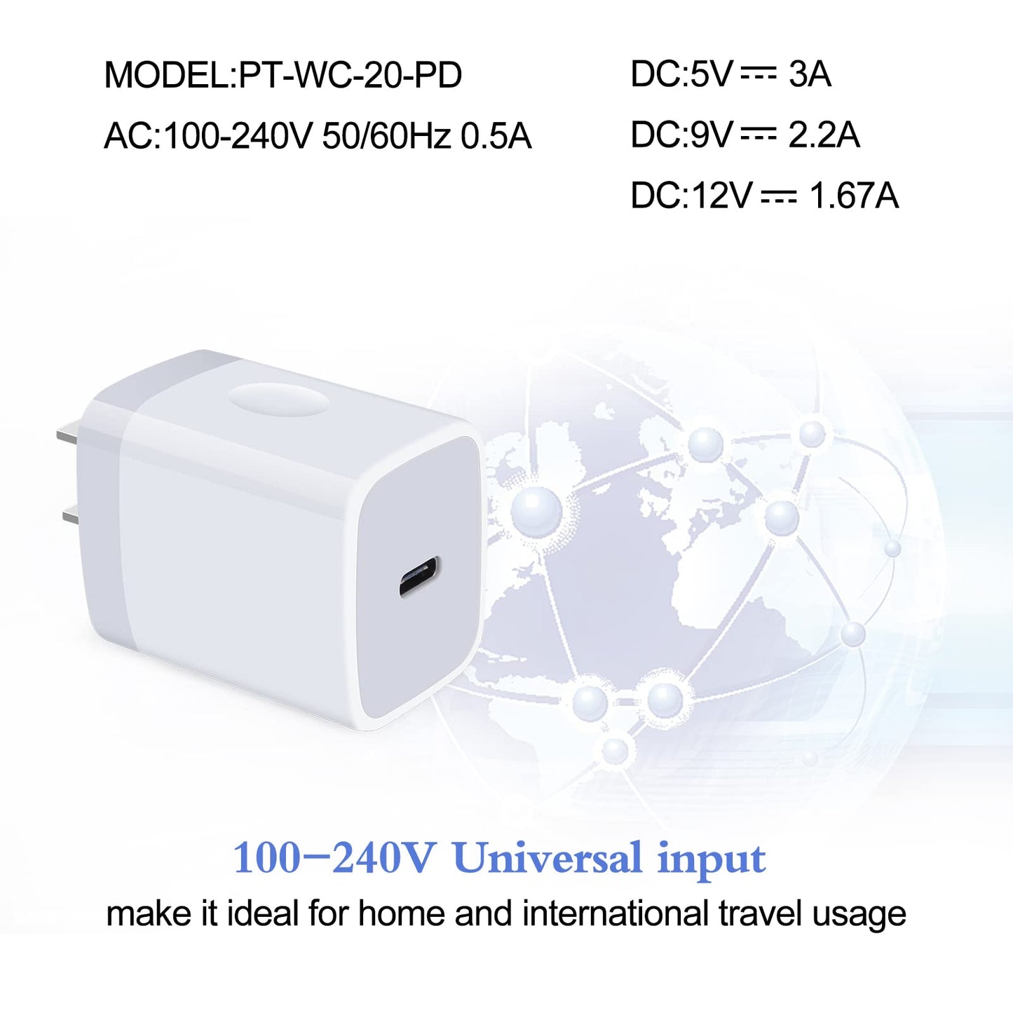 20W Samsung S26 Type C Wall Charger Fast Charging Block for Galaxy A17 A56 A16 A36 S26 Ultra S25 S24 A15 A55 A14, PD 3.0 Wall Charger USB C Box