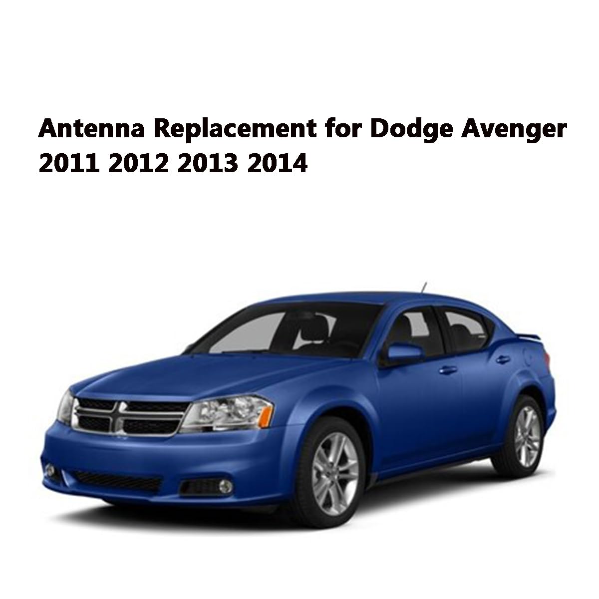 8 Inch Radio Antenna for 2011-2014 Chrysler 200 & 2011-2014 Dodge Avenger | Car Wash Proof, Flexible Rubber Antennase | Durable Radio Antenna