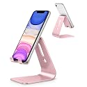 OMOTON Upgraded Aluminum Cell Phone Stand for Desk, C1 Durable Cellphone Dock with Protective Pads, Smart Stand Designed for iPhone17, 16/15/14/13 Pro