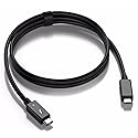 3FT Thunderbolt 5 USB C / USB4 Compatible with MacBook, iPad, iPhone 15 16, Lenovo, HP, Samsung, Dell, PC Laptop Super-Fast Charging, Video Display