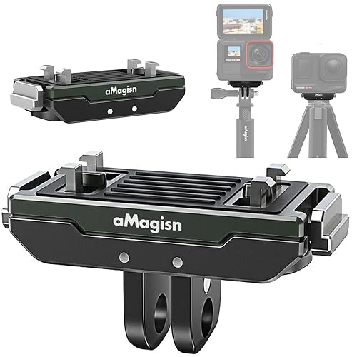 Honlyn Metal Magnetic Mount Compatible with Insta360 X4 Air/X5/ Ace Pro 2/Ace Pro Quick Release Adapter