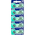 Murata 394 Battery SR936SW 1.55V Silver Oxide Watch Button Cell (5 Batteries)