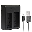 Kastar Dual USB Charger for SJ4000 SJ5000 SJ6000 SJ7000 SJ8000 and SJCAM GeekPro ABLEGRID Waterproof Sports HD Action Camera Camcorder