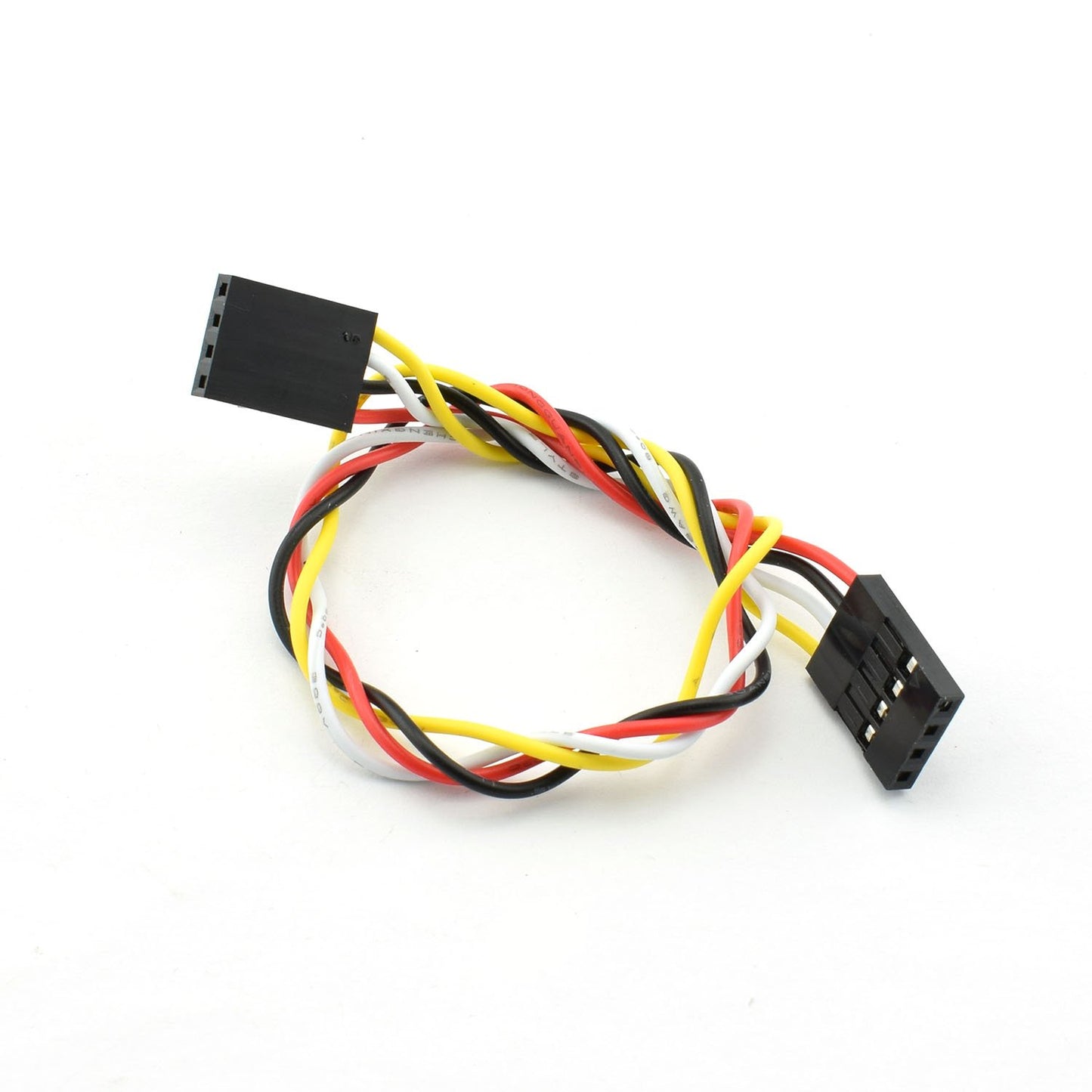 ZYAMY 10PCS 4P Line 4P Pins 2.54mm Pitch Female to Female Cable Connector Multicolor Jumper Wire for Breadboard 20CM