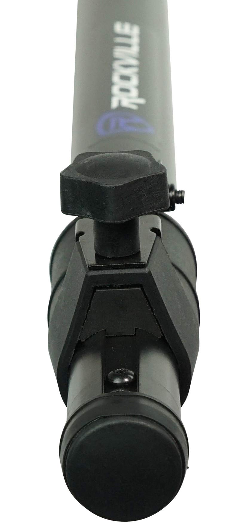Rockville GASPOLE-B M20 Threaded Air Assist Subwoofer-Speaker Pole Mount Stand, 33.5"-55" Adjustable Height, 140 Lb Capacity, 35mm Diameter, for DJs