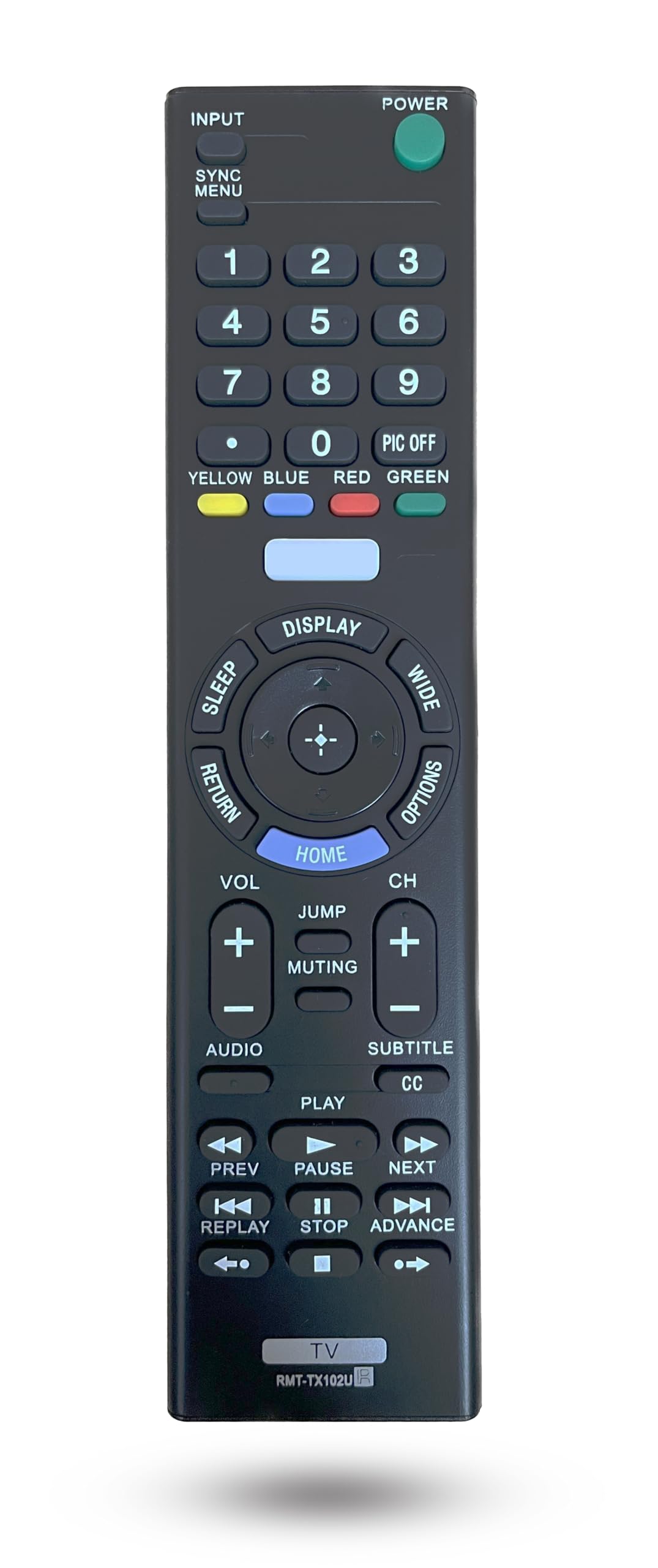 RMT-TX102U Replacement Remote Control for Sony TV RMT-TX100U RMT-TX300U 32R500C 40R510C 48R510C KDL40R510C KDL-55W800C KDL40R530C KDL-48W650D