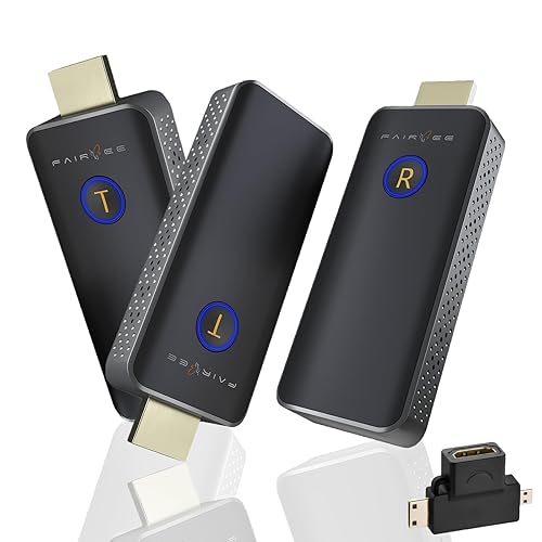 Wireless HDMI - Two Transmitters and One Receiver, Plug and Play, Full HD 1080P HDMI Sender and Receiver,Streaming Extender Kit to Monitor from