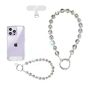 AOPNN High-end crystal Wrist Straps Cellphone Lanyard Suitable for most mobile phones ?Keys (Crystal Black)