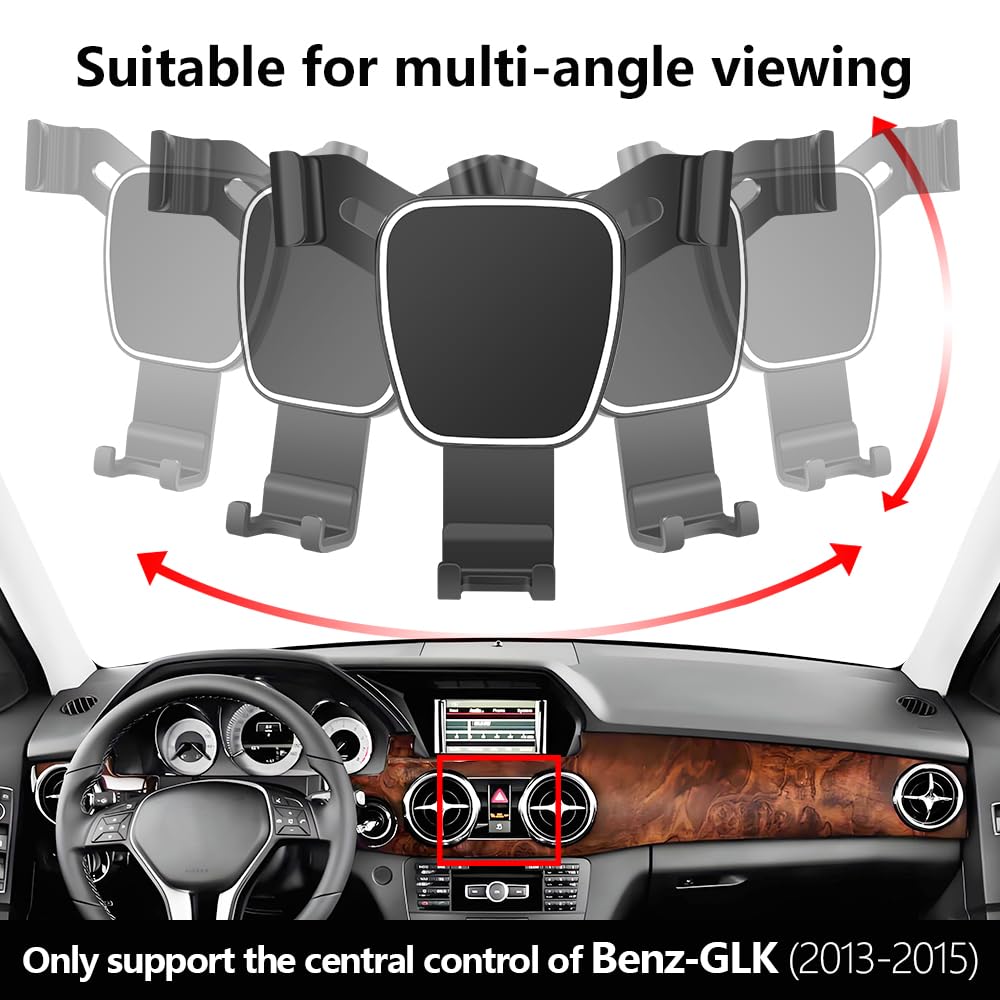 LUNQIN Car Phone Holder for Mercedes Benz GLK Class 2013 2014 2015 GLK350 GLK250 Auto Accessories Navigation Bracket Interior Decoration Screen Dash
