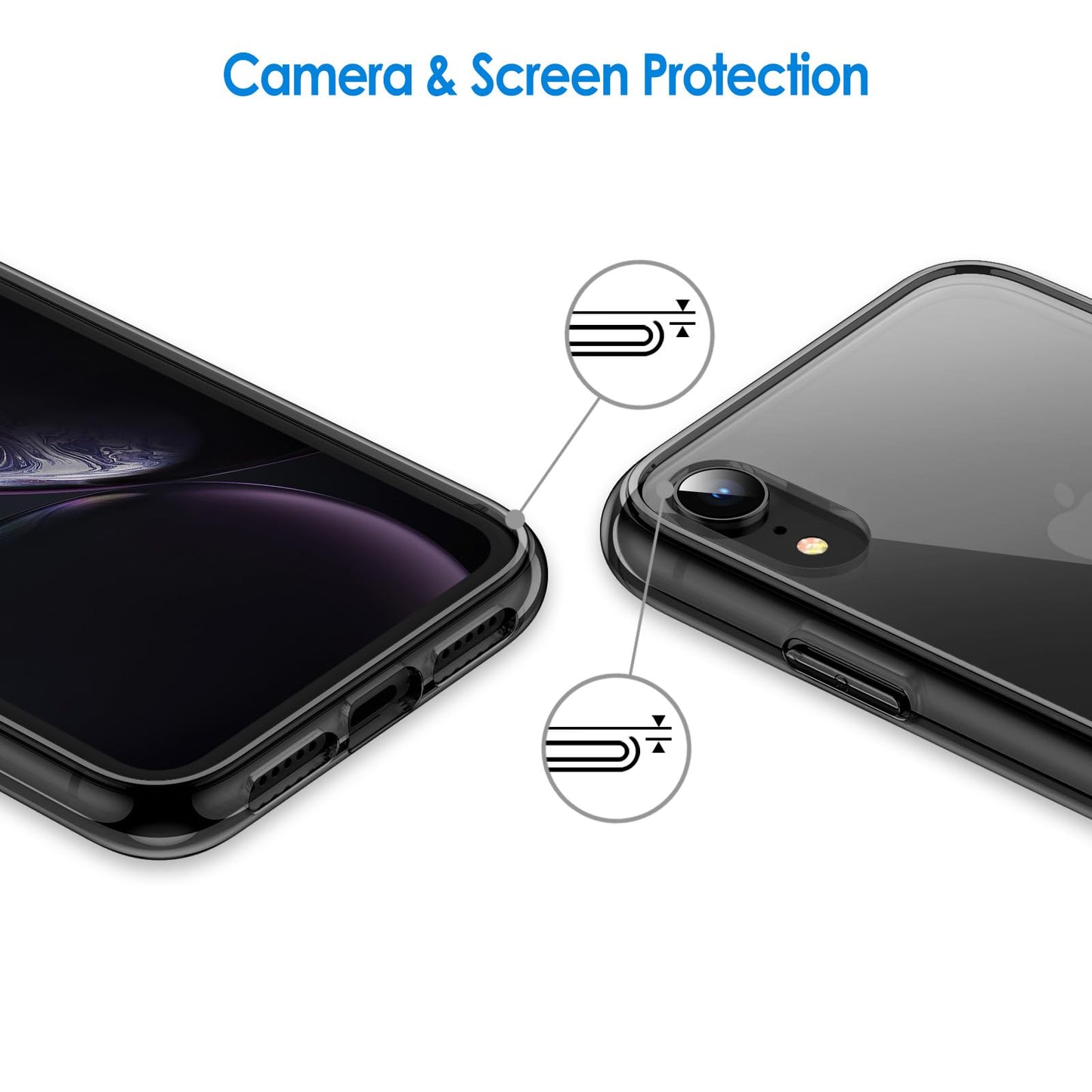 JETech Case for iPhone XR, Anti-Yellowing, Black