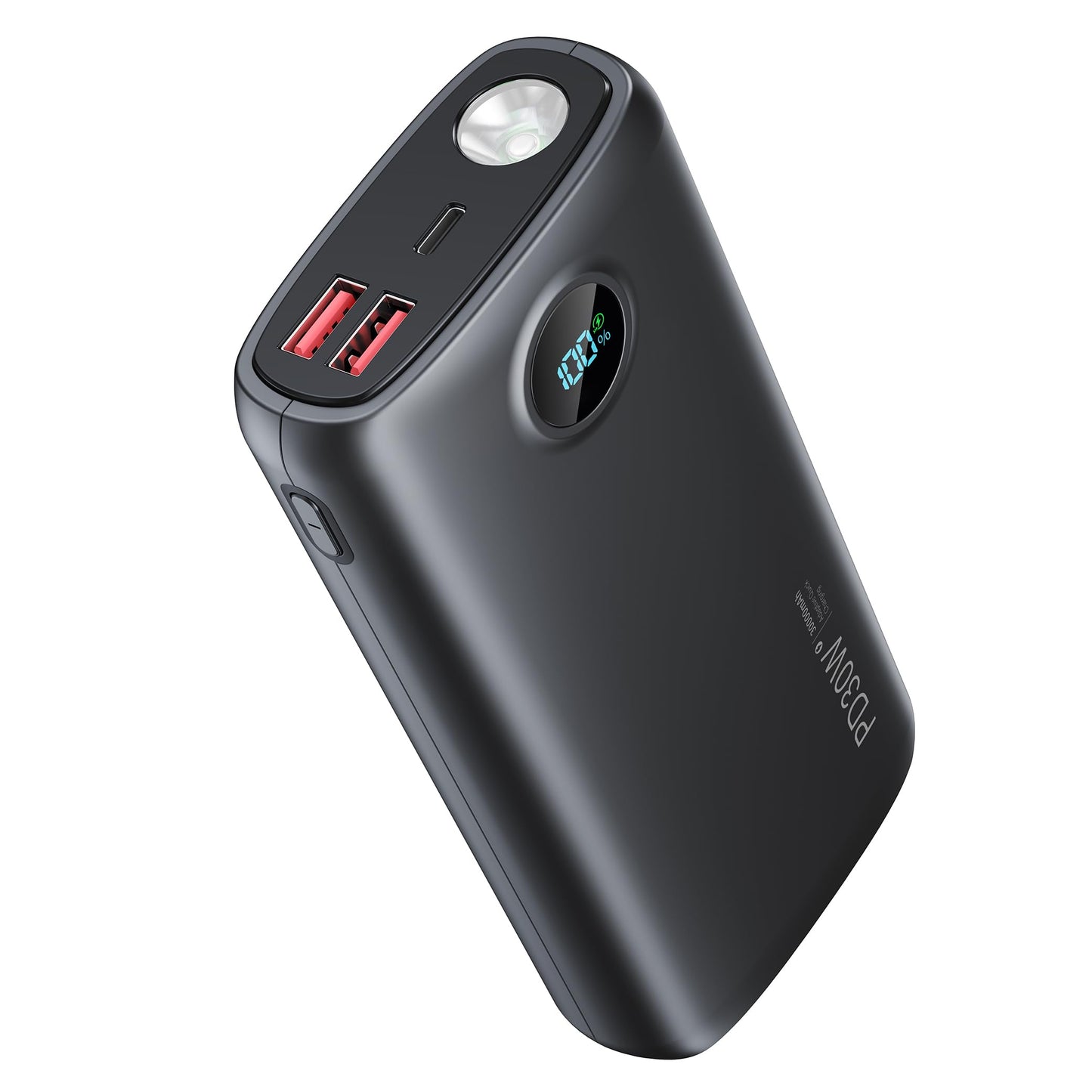 DIAMUAR Portable Charger 30000mAh, 30W USB C Fast Charging, 3W Flashlight