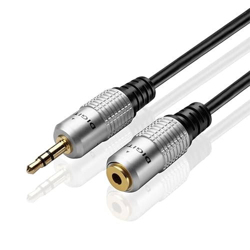 TNP Products 3.5mm AUX Extension Cable 10ft - Male to Female Audio Cord and Jack Adapter Wire Cord Plug for Headphone Extension Cable, Speakers…