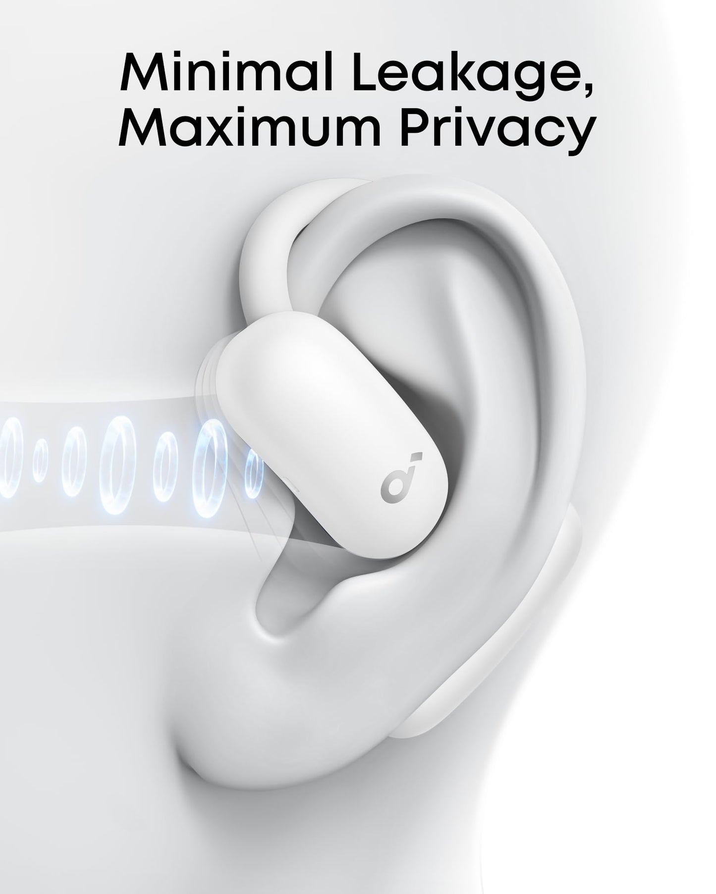Soundcore AeroFit 2 by Anker Open Ear Earbuds, Open Ear Headphones, Earbuds