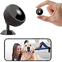 Foivtrui Mini Camera, 1080P HD WiFi Indoor Camera for Baby/Pet/Nanny, Wireless Security Surveillance Camera, Motion Detection, Remote Reviewing, Night