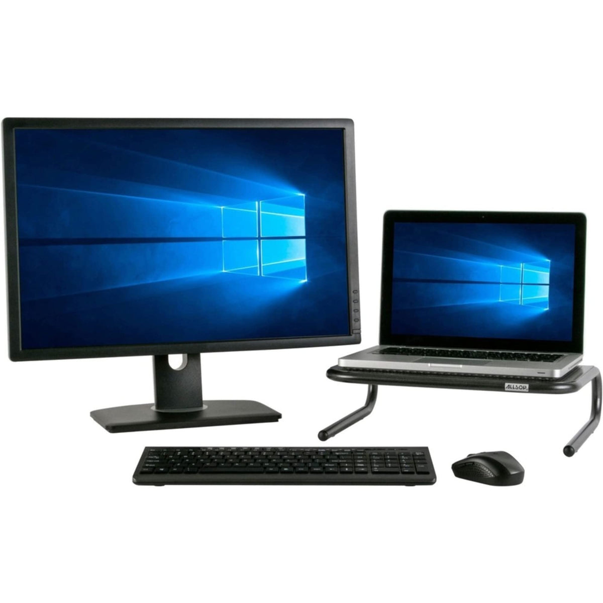 ASP30336 - Allsop Large Metal Monitor Stand, Black, Apple (30336)
