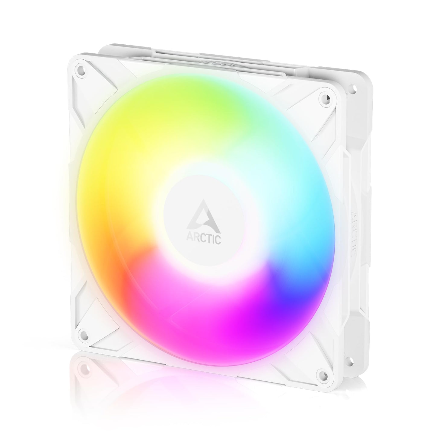 ARCTIC P14 Pro Reverse A-RGB - 140 mm Premium Fan with Reverse Airflow, PWM Fan with Y Cable Splitter, 400-2650 RPM, 0 RPM <5% PWM, 5V Digital RGB