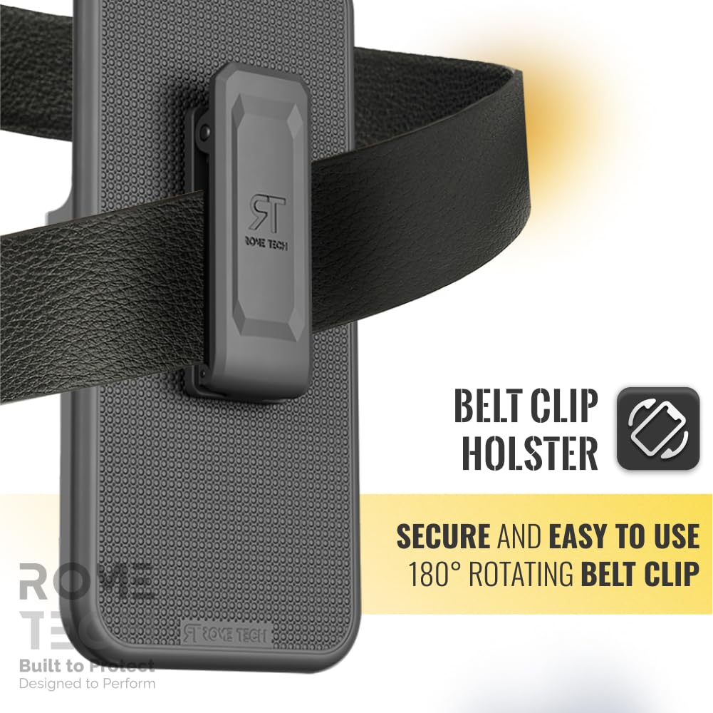 Designed for iPhone 14 Pro Case with Belt Clip Holster - Kickstand Cover Phone Case - Camo Deer (Dots)