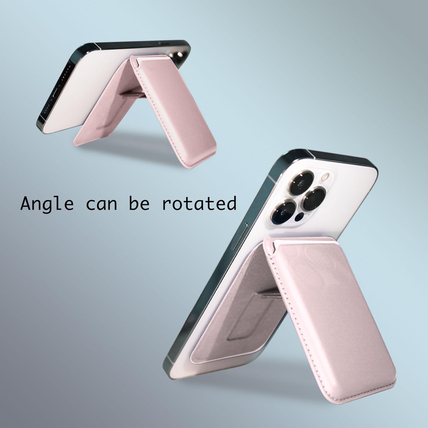 ZSAUTHREE Magnetic Mag - safe Wallet Compatible for iPhone 16/15/14/13/12 (Pro/Promax) Stronger Magnetic, magsafe wallet stand Protected Leather Phone