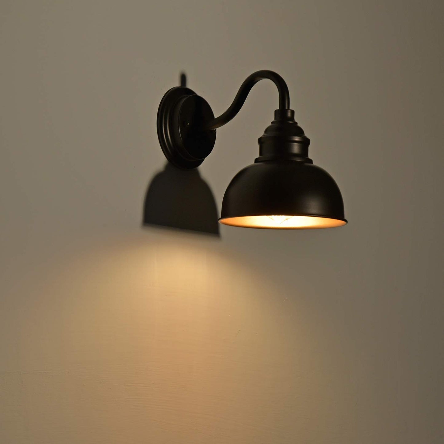 ACLand Farmhouse Vanity Wall Sconce, Industrial Gooseneck Barn Light Fixture, Oil Rubbed Bronze Wall Lamps for Bedroom, Bathroom, Hallway, Living