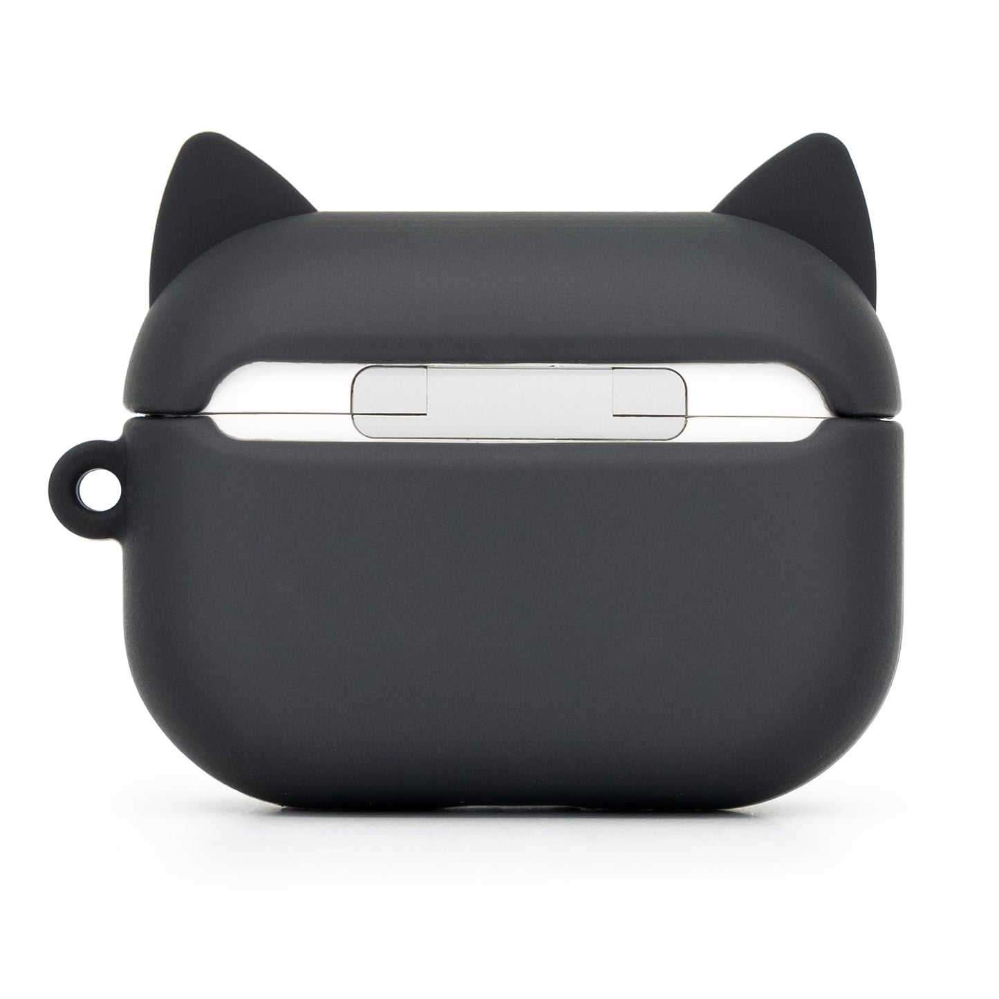 YONOCOSTA Cute Airpods Pro Case, Black Whisker Cat Kitty Airpods Pro 2 Case, Funny 3D Cartoon Animals Shockproof Soft Silicone Charging Cover