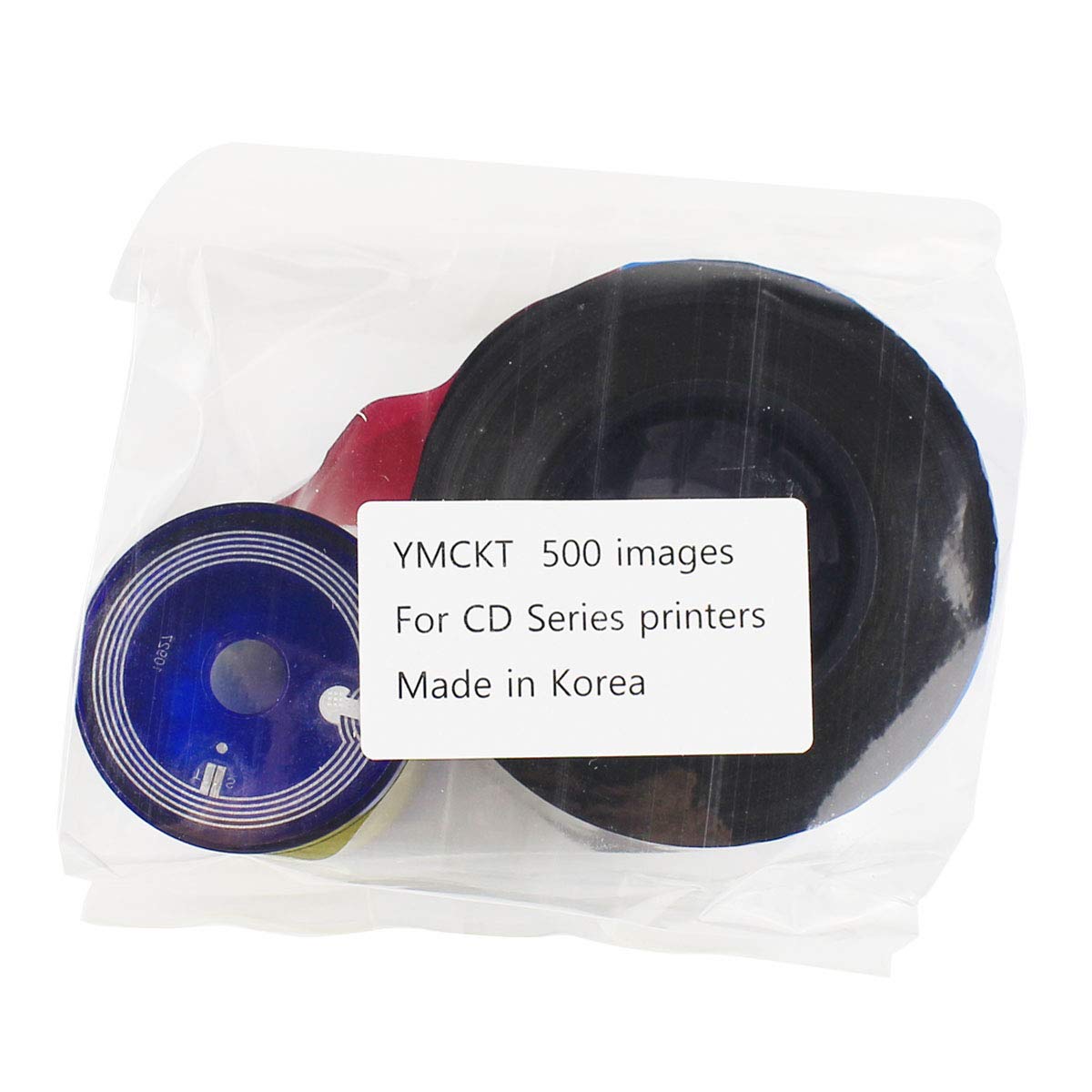 535000-003 Color Ribbon Kit for Datacard CP40 CP60 CP80 Card Printer, YMCKT 500 Images (YMCKT)