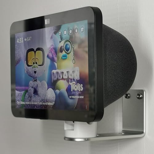 ATOPHK wall Mount Stand for All-new Ech_ooo Show 8 (3rd Gen, 2023 Release) Silver MY33-02
