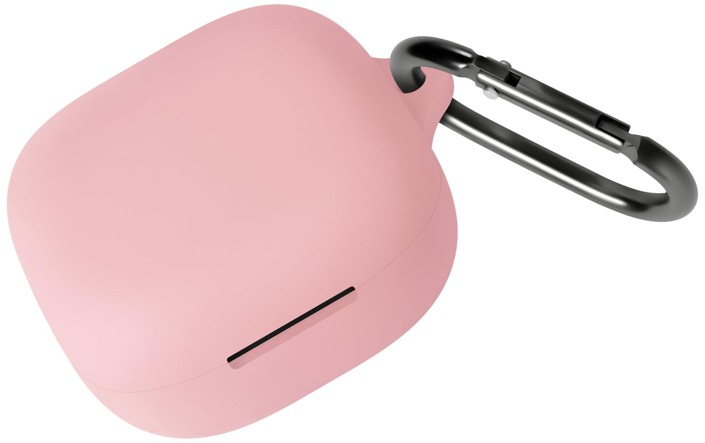 Geiomoo Silicone Cover for Anker Soundcore P31i Case, Anker Soundcore R60i NC Case, Soft Flexible Scratch Resistant Protective with Carabiner (Pink)