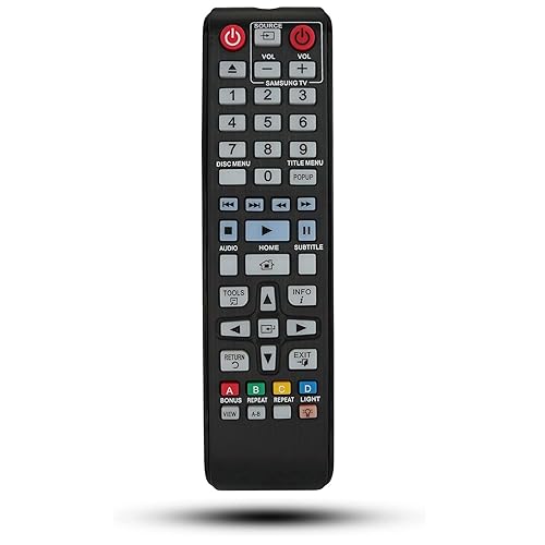Replacement Remote Controller fit for BD-HM57C BD-F5100 BD-H6500/ZA BD-F5100/ZX Samsung DVD Blu-Ray Player