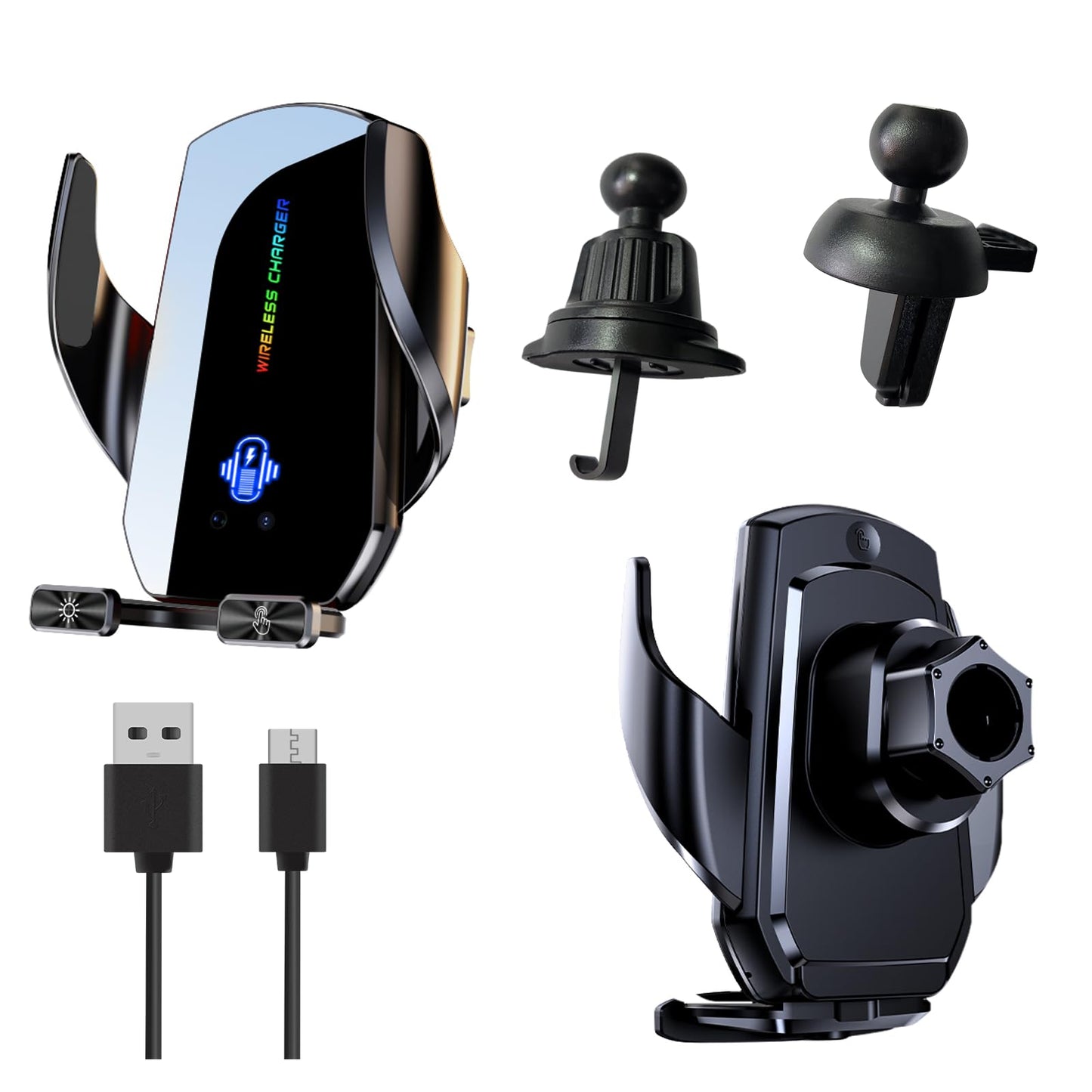 Wireless Car Charger,Phone Mount for Car Wireless Charger,15W Fast Charging Car Phone Holder Mount,Car Wireless Charger Universal Compatibility