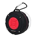ASIYUN Shower Speaker, IPX7 Waterproof Bluetooth Speaker with HD Bass, Suction Cup & Durable Hook, Built-in Mic for Hands-Free Calls, Pool, Beach
