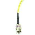 AV-Cables 12G 4K HD SDI BNC - BNC Cable 4855R Mini RG59 (1.5ft, Yellow)