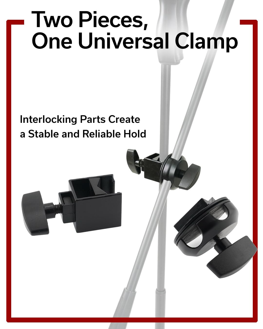 Hamilton KB200M Universal Boom Clamp, Multi-Fit Mount for Speaker, Microphone, and Lighting Stands