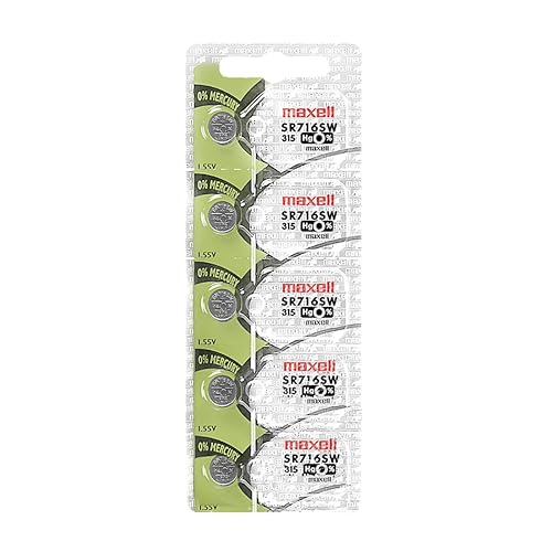 Maxell Watch Battery Button Cell SR716SW 315 Pack of 5 Batteries