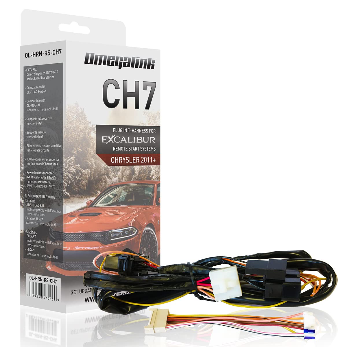 EXCALIBUR ALARMS OL-HRN-RS-CH7 Excalibur Plug&Play Harness Covers 198 Chrysler/Dodge/Jeep/Ram/SRT Vehicles