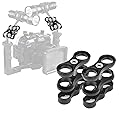 WLPREOE 2 PCS x 1" Inch Aluminum Standard Long Ball Clamp Mount for Underwater Diving Light Arm System,Work with Ram Mounts