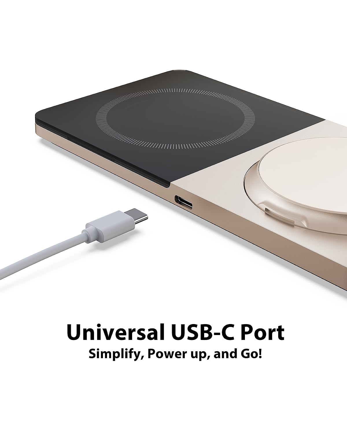 Wireless Charging Station for iPhone & AirPods: Foldable Charger Stand with MagSafe, 2-in-1 Magnetic Charger Stand for iPhone 12-15 & iPhone 16