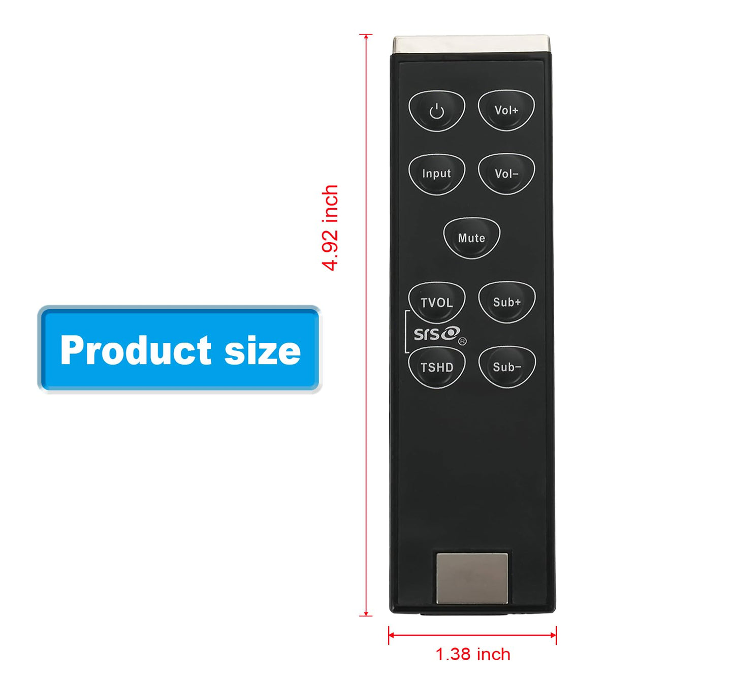 VSB200 VSB210WS VSB210 Replace Remote Control Compatible with VIZIO Home Theater Sound Bar VSB211WS VSB205 VSB206 VSB207 VSB200 VSB210 VSB210WS VSB211