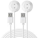 Rose Charger - Magnetic Charger Replacement - Fast Charging USB Cable Standing Dock Station for Rose Only (White, 2PACK)