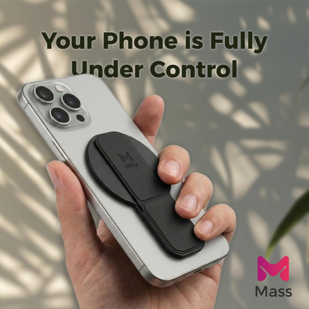 Planet Grip Compatible with MagSafe-Style iPhone Devices, Made from with a Slim Foldable Holder for Secure Magnetic Attachment and one-Hand use