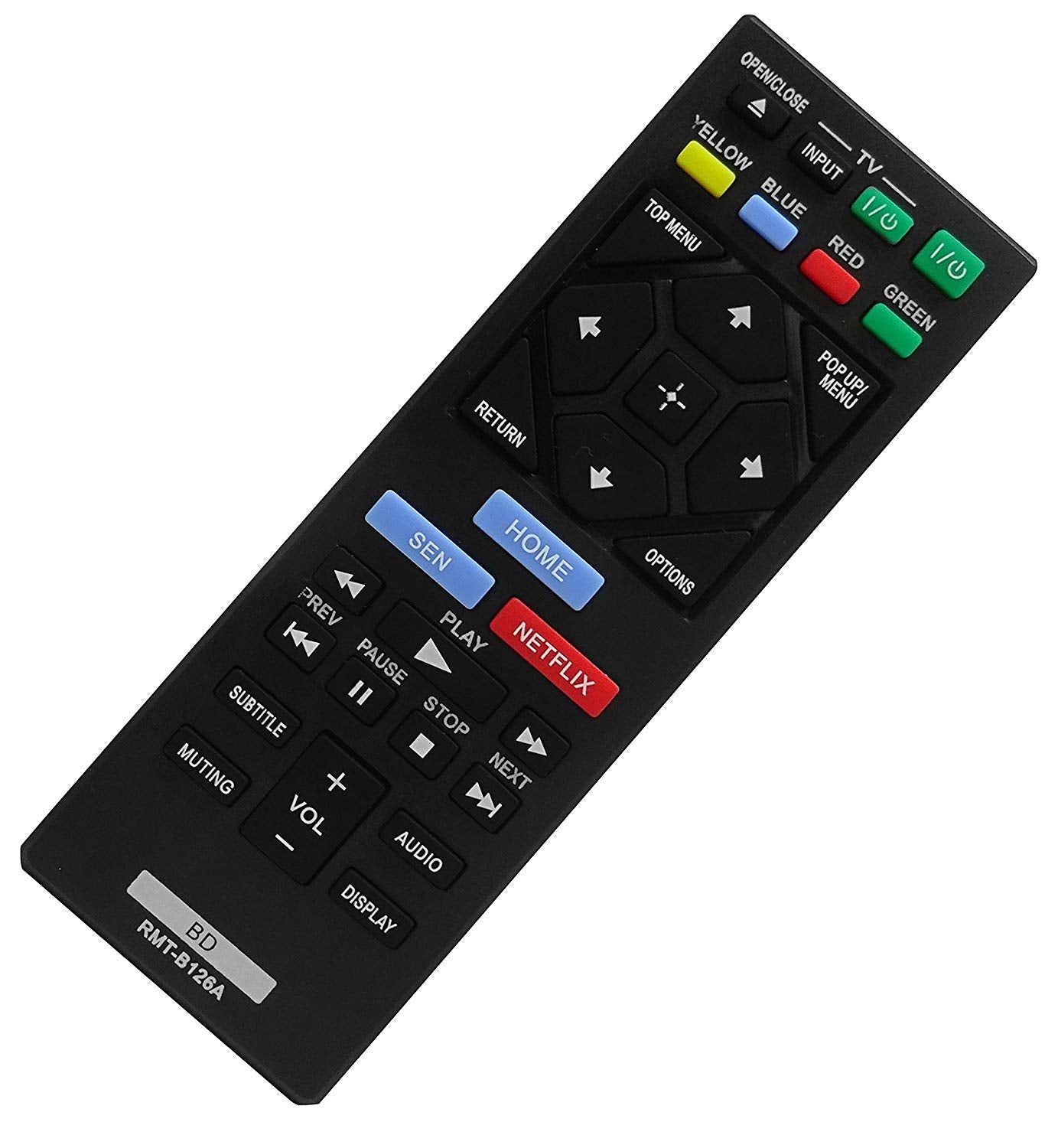 New RMT-B126A Blu-ray Remote Control Compatible for Sony BD Bluray Player (RMTB126A / 149267811)