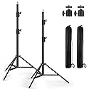 Photography Light Stand, 110"/9.2ft/280cm Portable Reverse Folding Tripod with Travel Bag Aluminum Heavy Duty